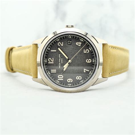 patek philippe calatrava textured charcoal dial 5226g-001|Patek Philippe Calatrava watch.